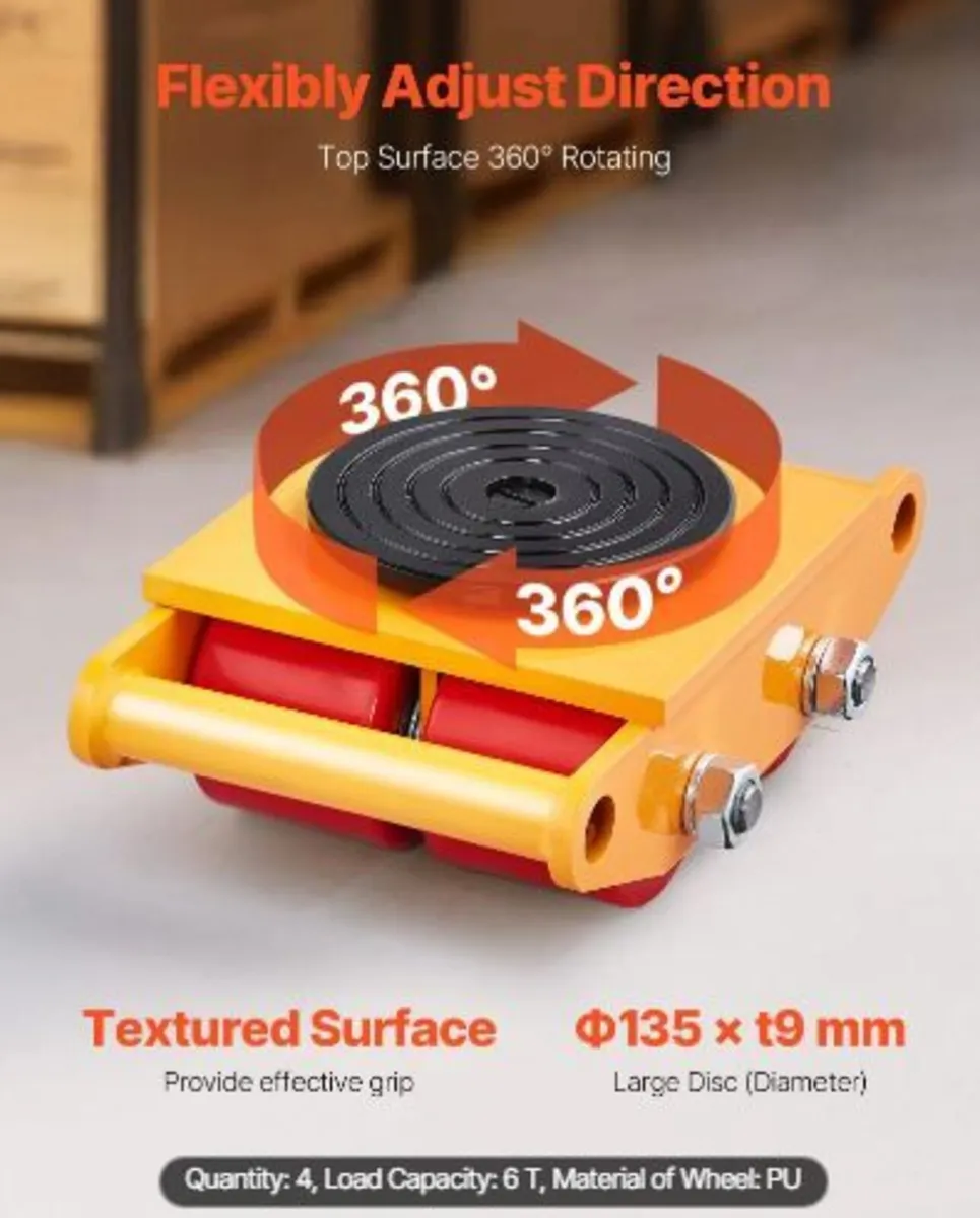 4PCS Machinery Skate Dolly - Image 2
