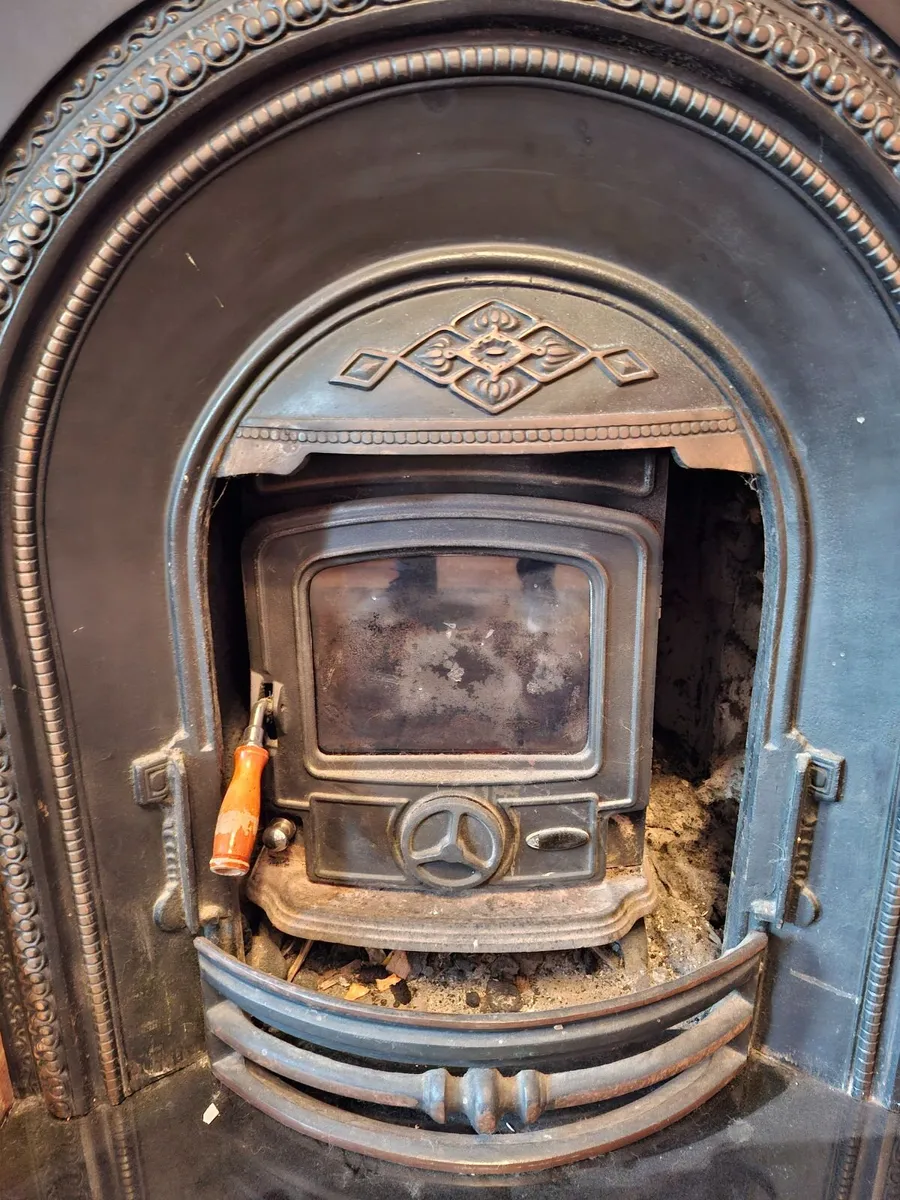 Cast Iron Stove, Fireplace  & Timber surround - Image 2