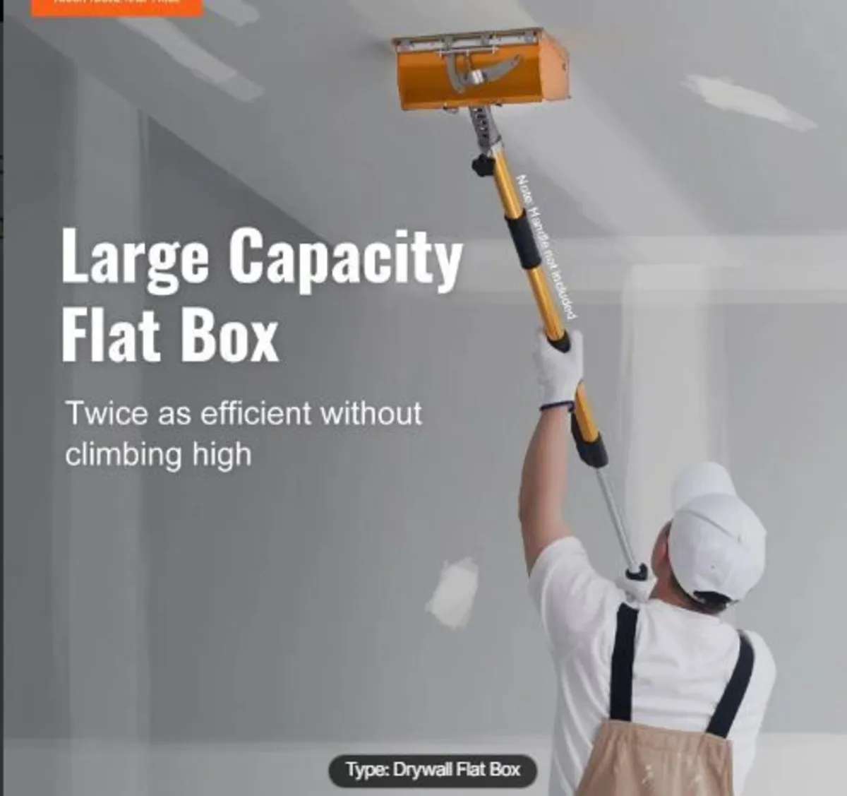 Drywall Flat Box, 10-Inch Wide Quick Clean - Image 2