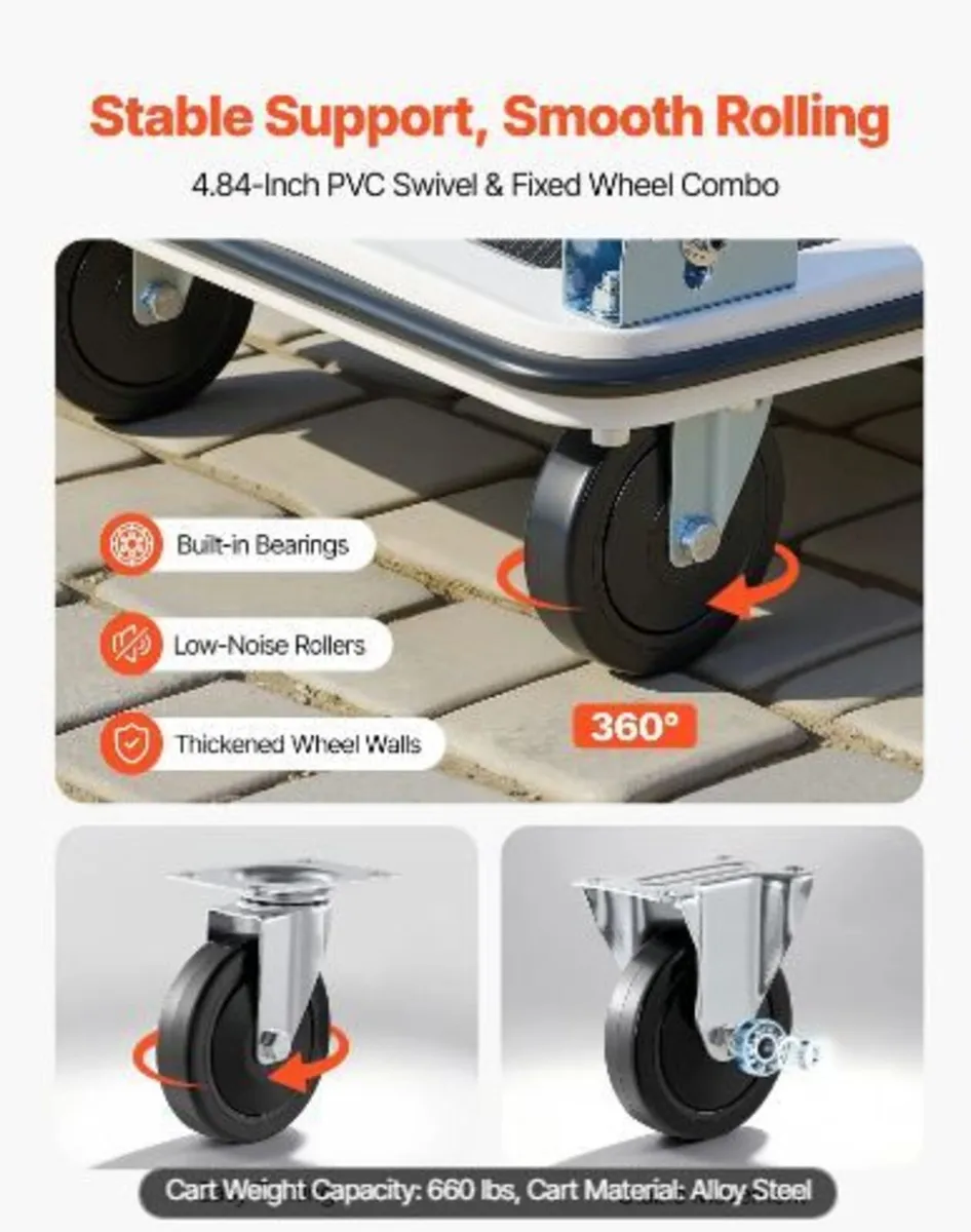 Foldable Push Cart Dolly - Image 4