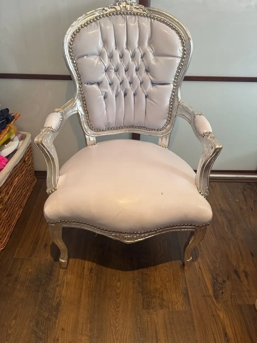 Chair silver studded - Image 1