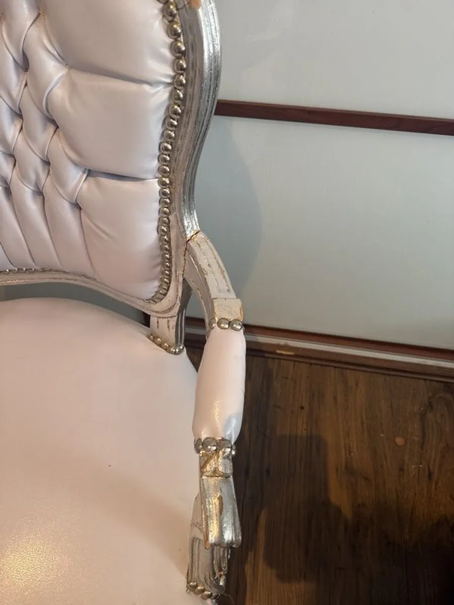 Chair silver studded - Image 2
