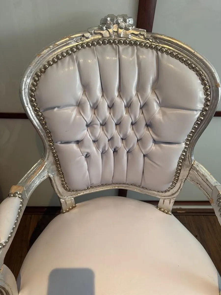 Chair silver studded - Image 3