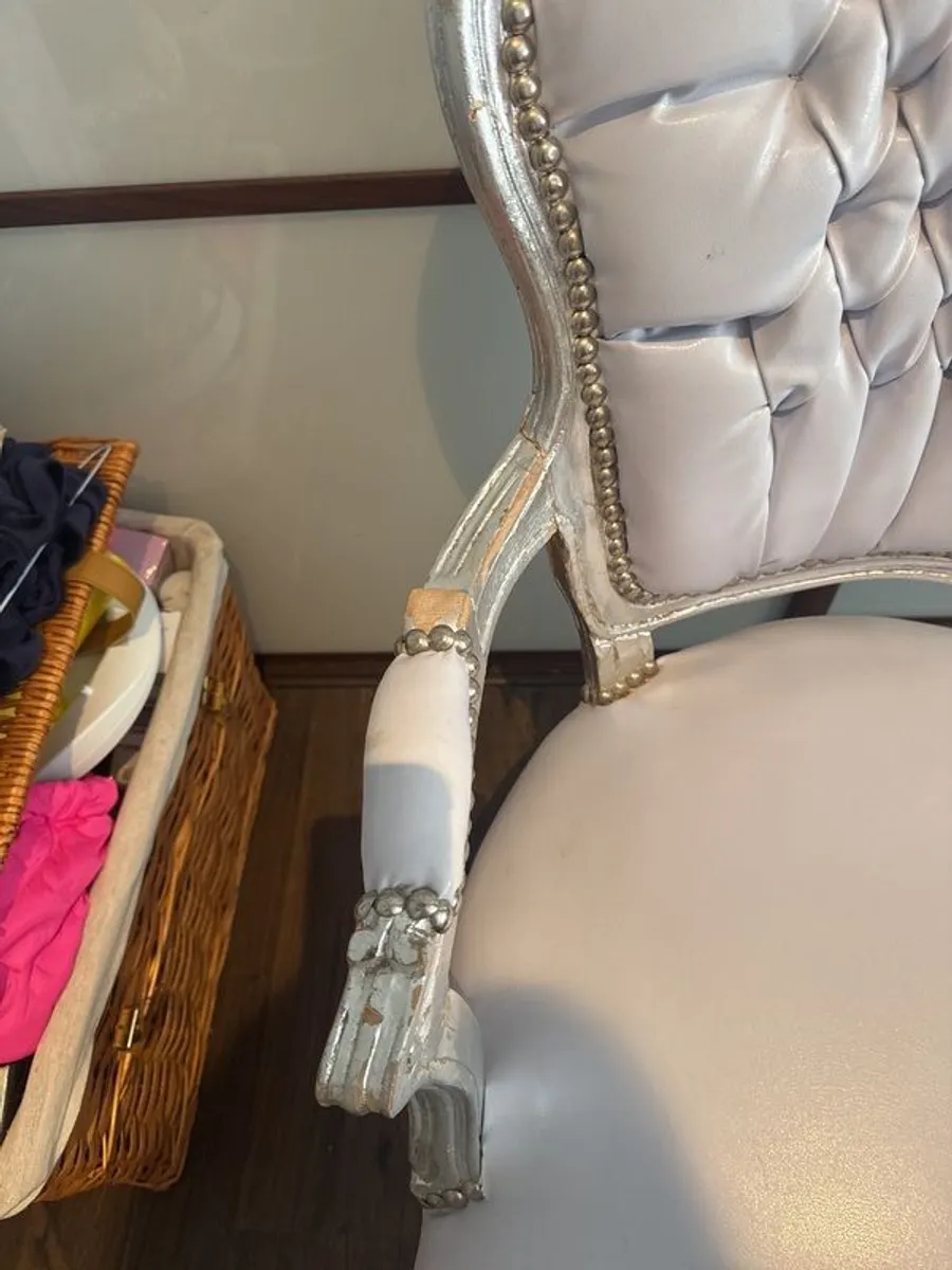 Chair silver studded - Image 4