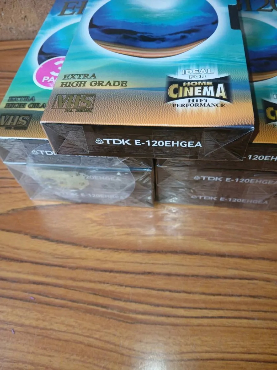 New 7 TDK high grade vhs video tapes. - Image 2