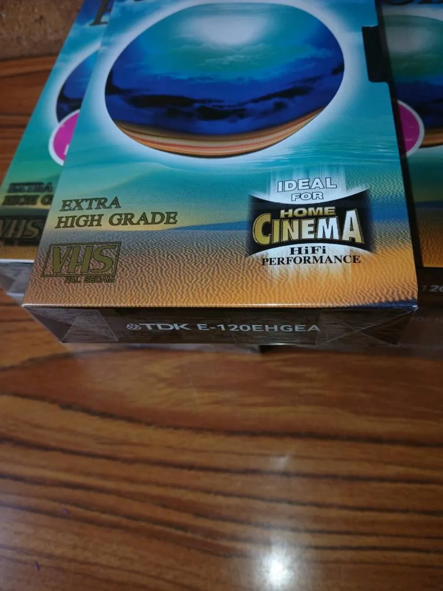 New 7 TDK high grade vhs video tapes. - Image 3