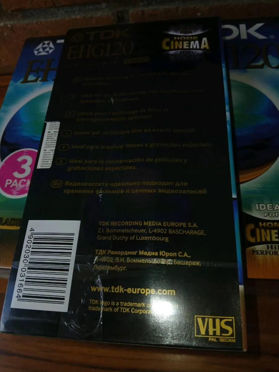 New 7 TDK high grade vhs video tapes. - Image 4