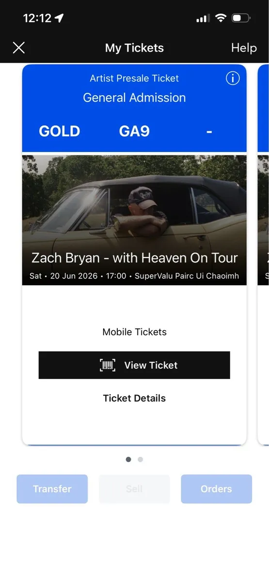 Zach Bryan x2 - Cork June 20th