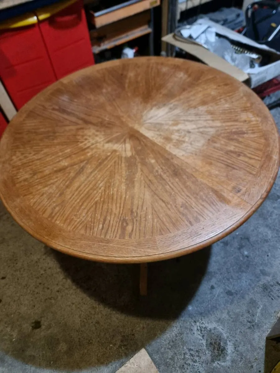Solid wood 6 seater dining table - Image 1