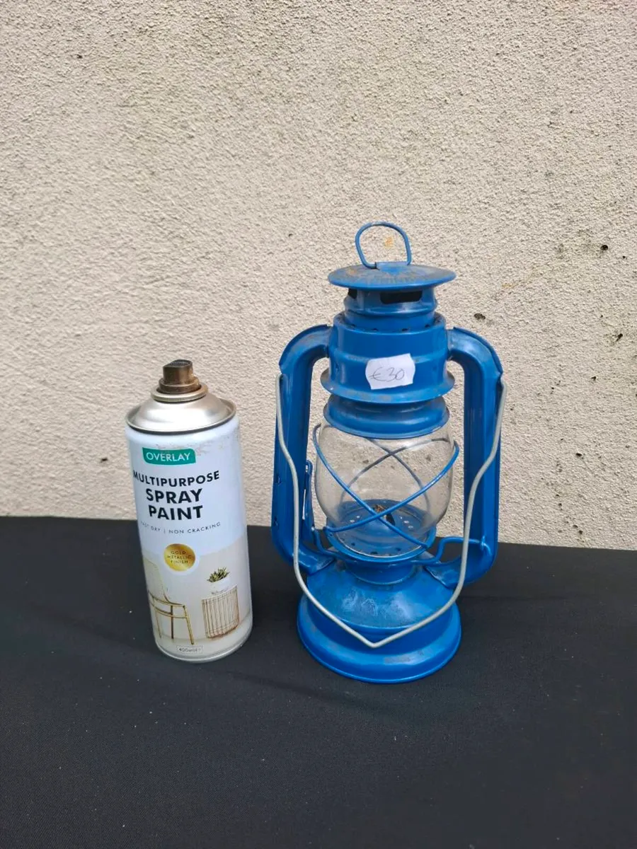 Blue oil lamp postage possible