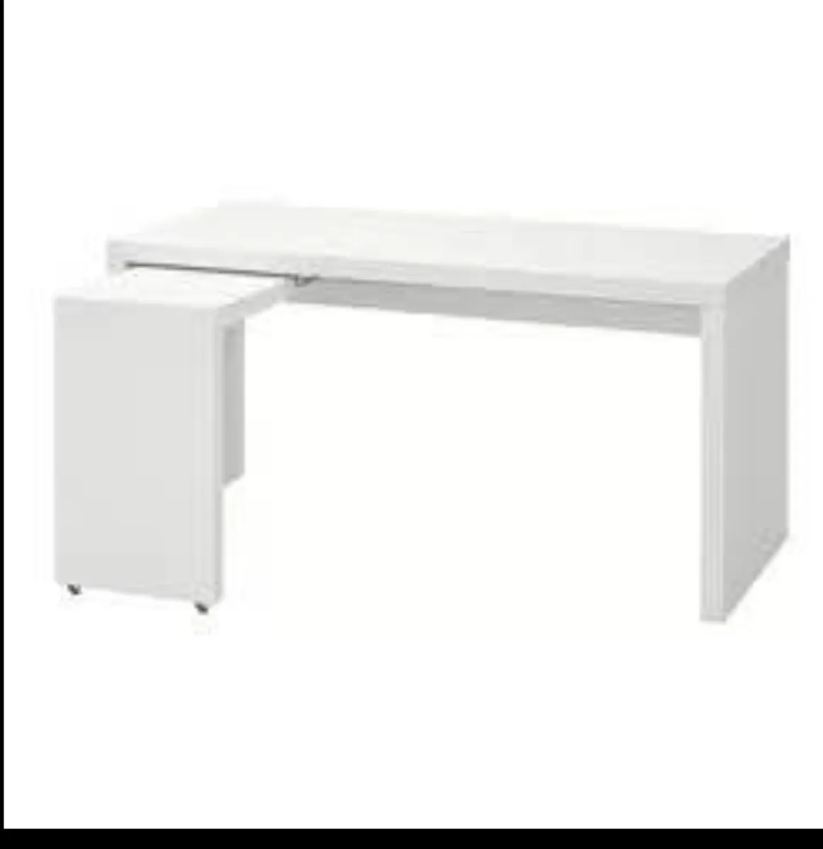 IKEA white Shape corner DESK - Image 2