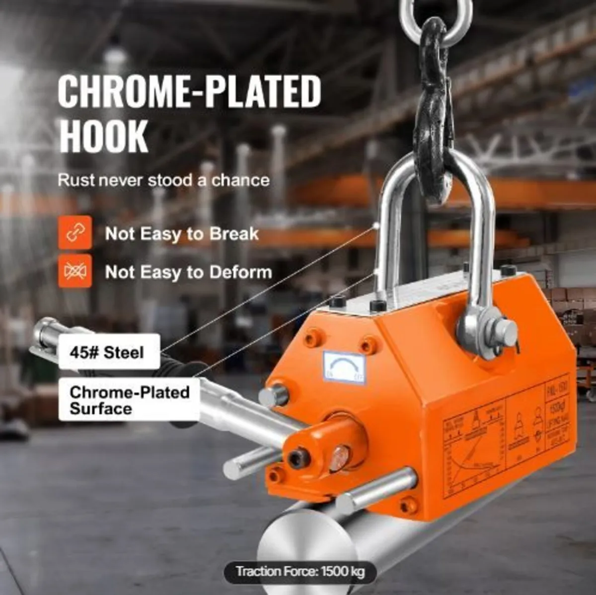 Magnetic Lifter, 3300lbs/1500kg Pulling Capacity - Image 3