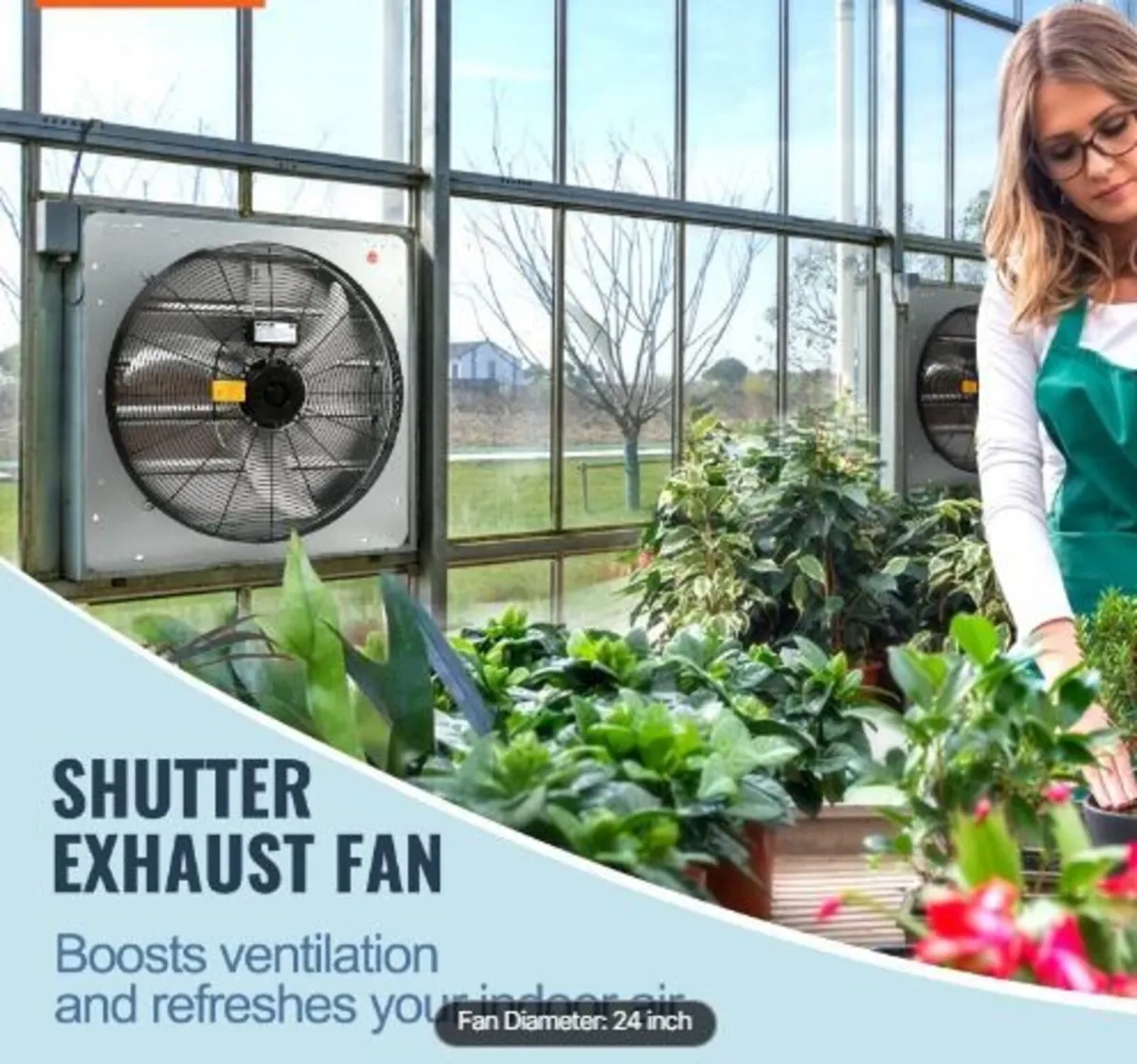 Shutter Exhaust Fan, 610 mm High-speed - Image 2