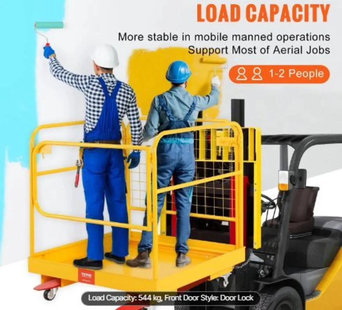 Forklift Safety Cage, 544.3 kg Load Capacity - Image 1
