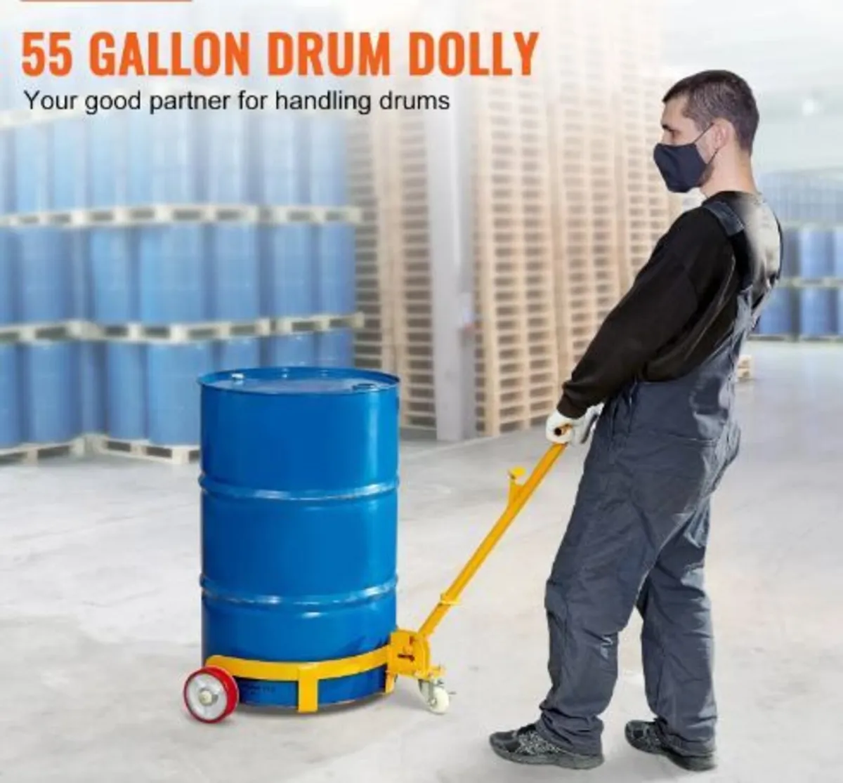 Drum Dolly, 544.3 kg Load Capacity - Image 2