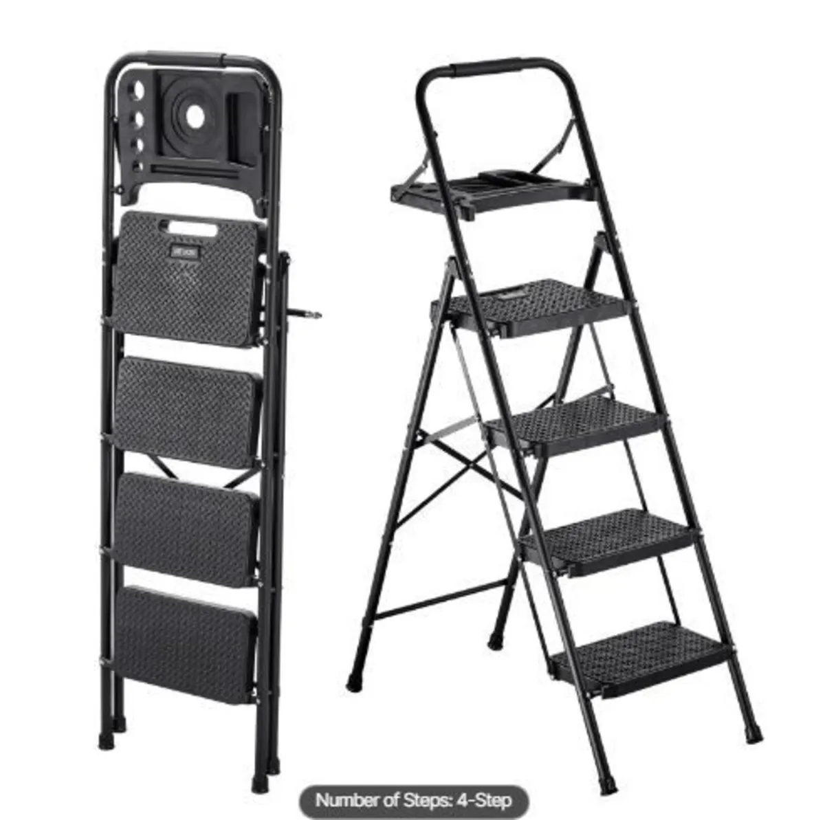 4 Step Ladder, Folding Step Stool - Image 4