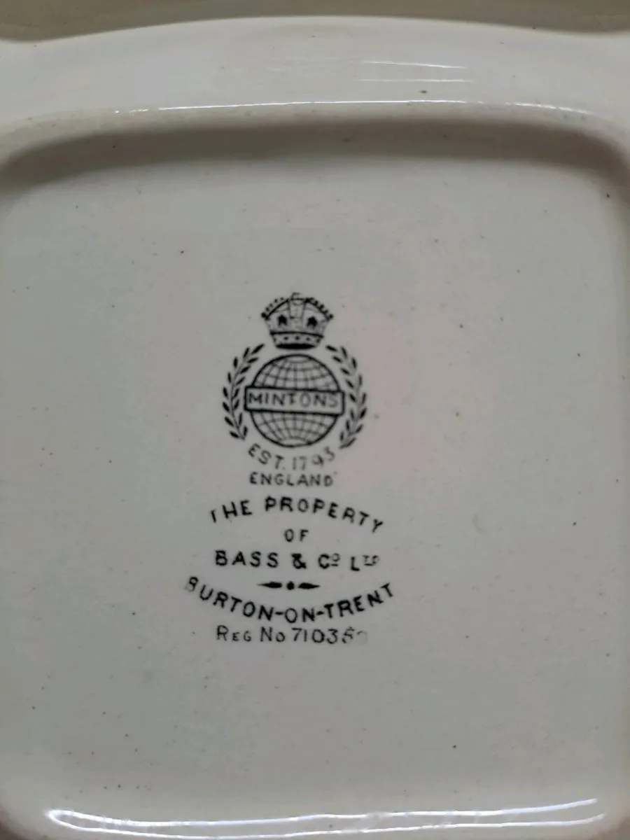 Vintage Bass Ale Advertising Ashtray Minton - Image 4