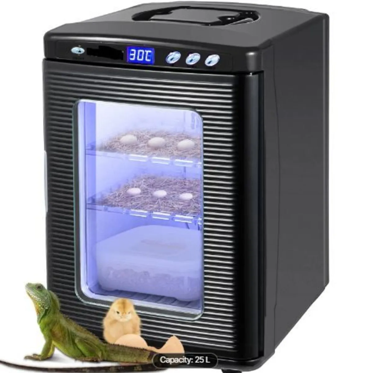 Black Reptile Incubator 25L Scientific Lab - Image 1