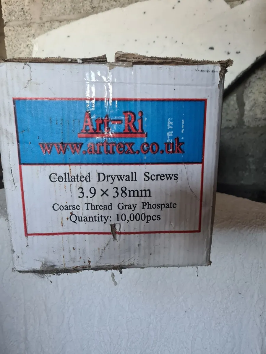 Dry Wall Screws Full Box of 10,000 3.9mm x 38mm Co - Image 2