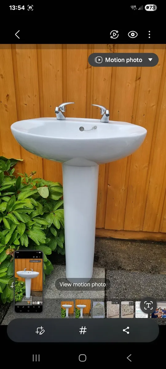 Wash hand basin and pedisal - Image 1