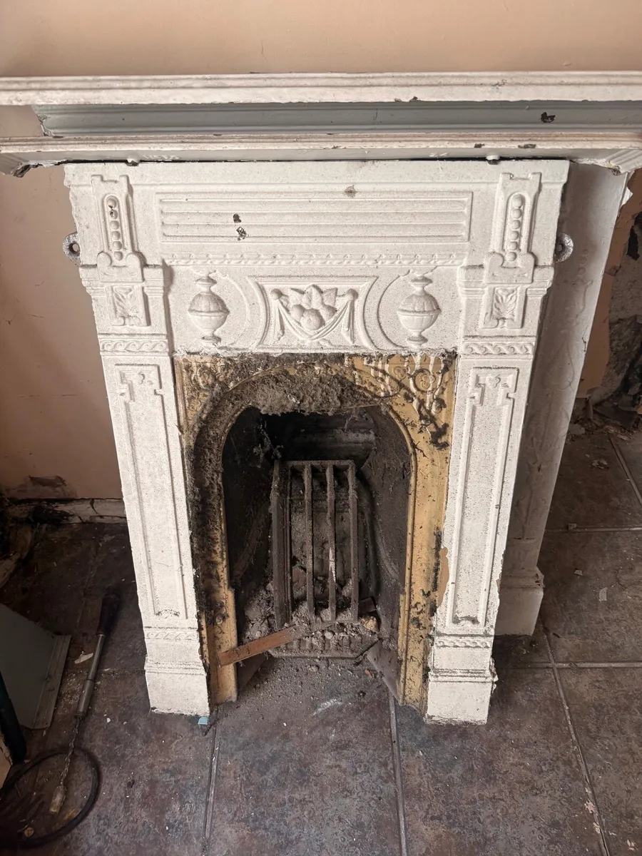 Ornate Cast Iron Fireplace