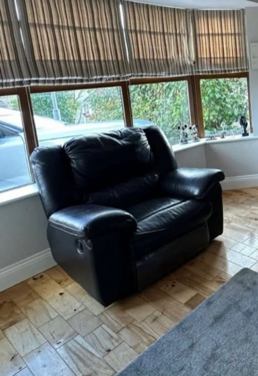 Brown Leather Recliner - Image 1