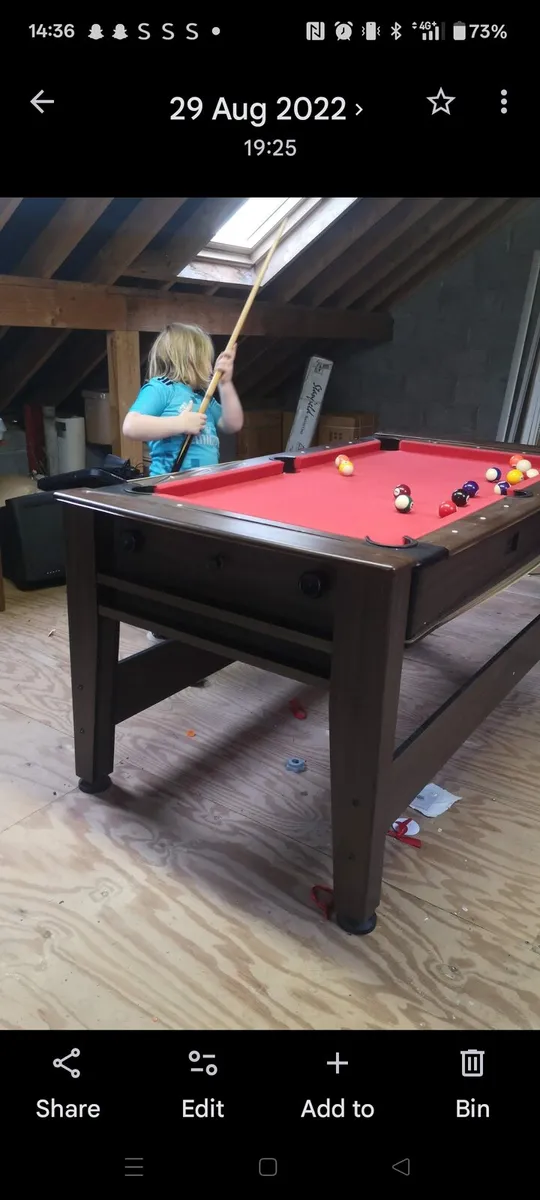 Bargain Pool table/air hockey/Dog house - Image 1