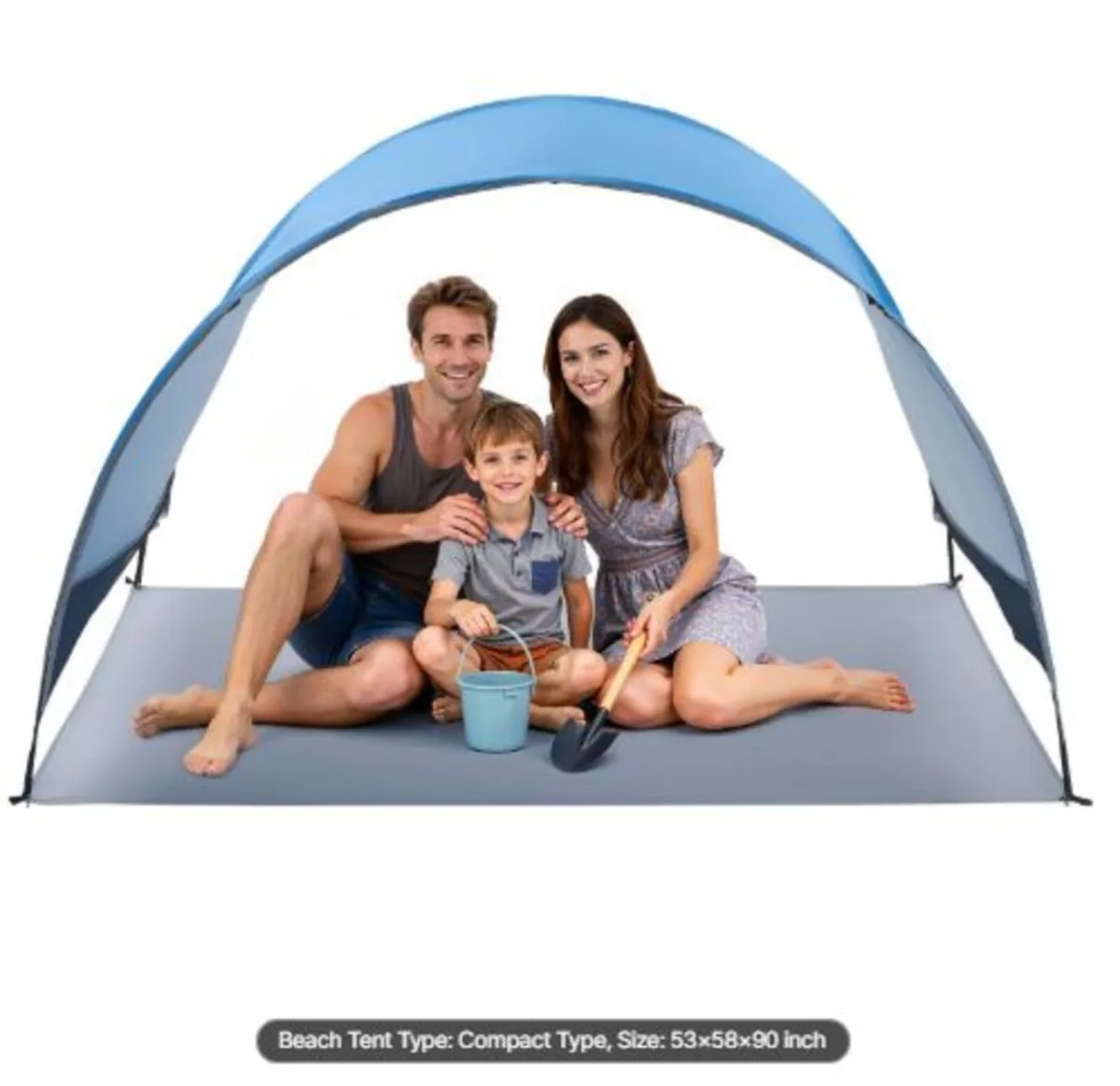 Beach Tent Sun Shelter for 3Person,UPF 50+ Protect - Image 1