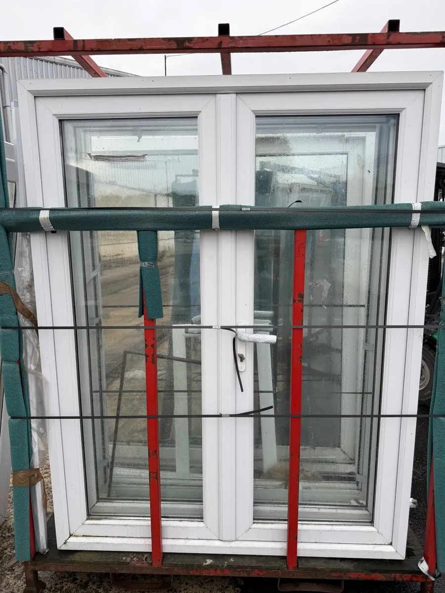 PVC French door Like New 3 x Sets