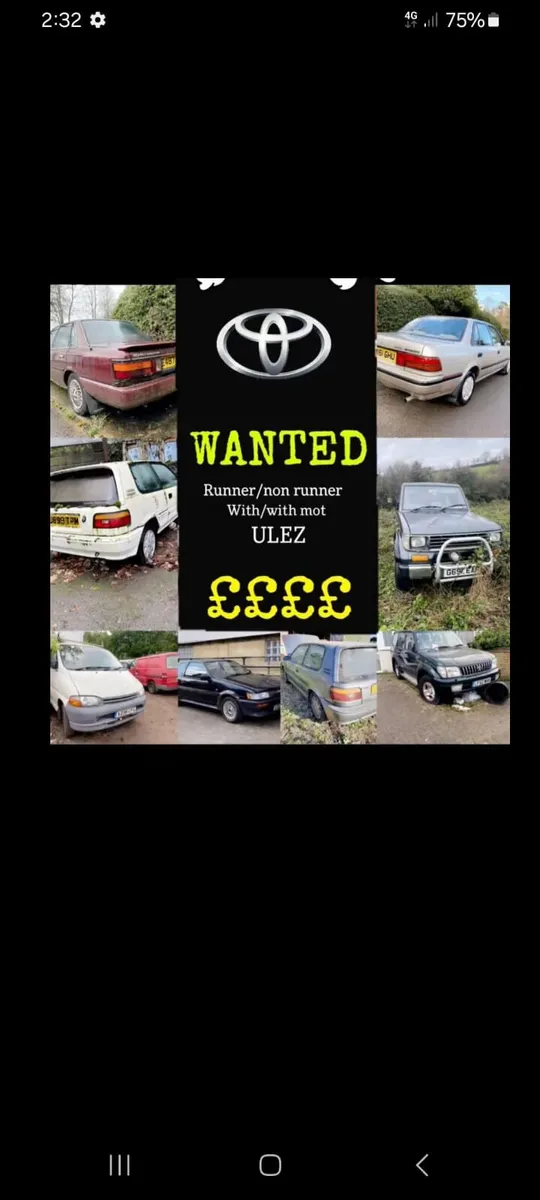 Car trailer wanted lorrys jeeps cars vans - Image 1