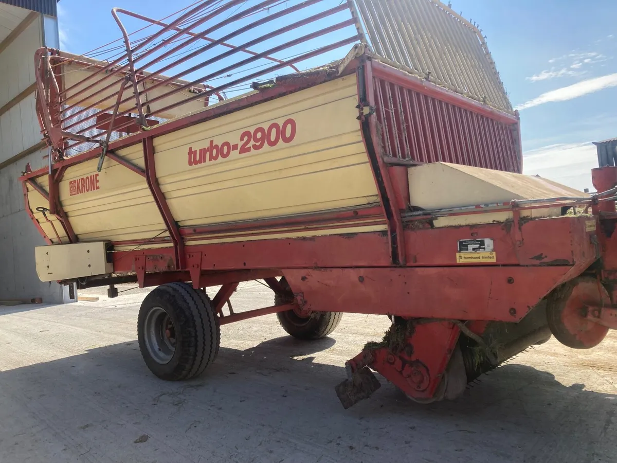Krone 2900 silage wagon for tractor zero grazer - Image 3