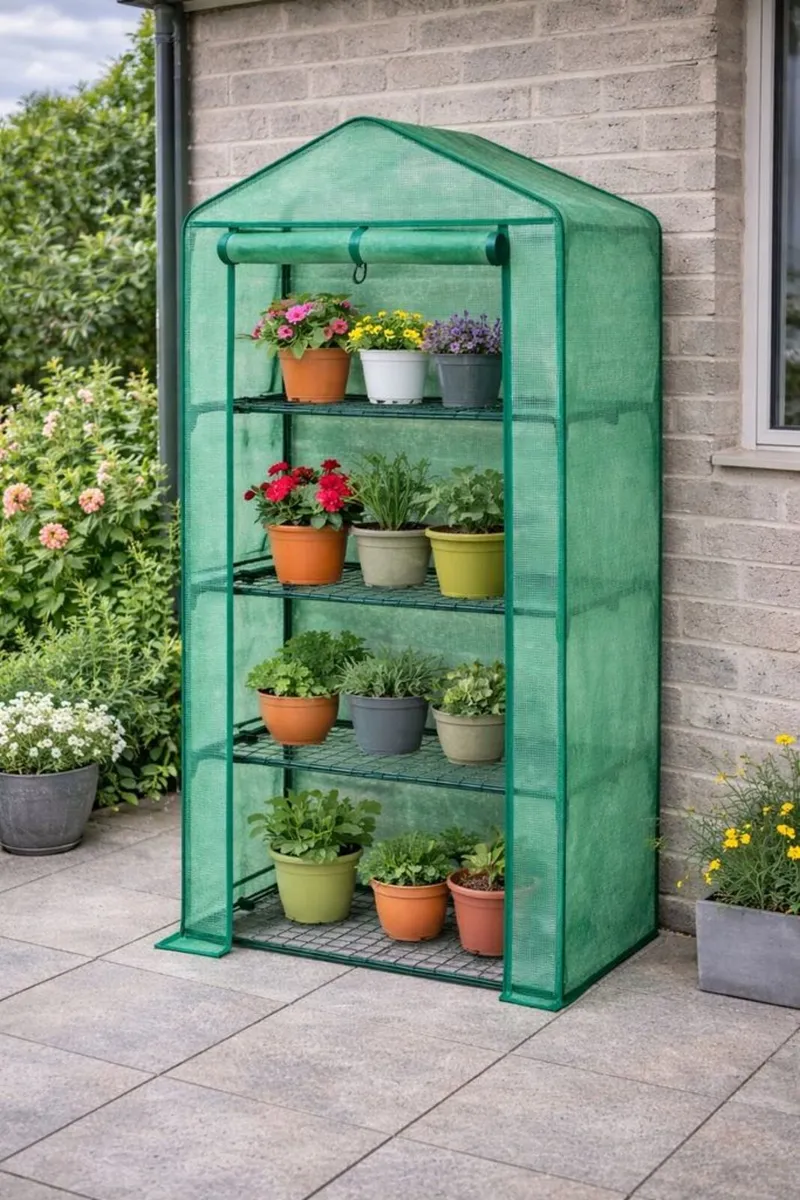 Mini tunnel garden Seedbed shelves Greenhouse - Image 3