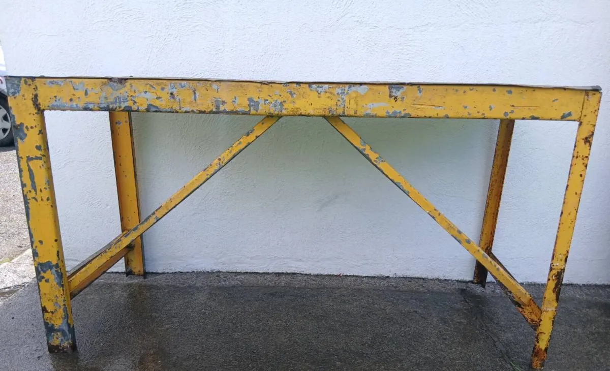 Steel Table Bench for sale - Image 1