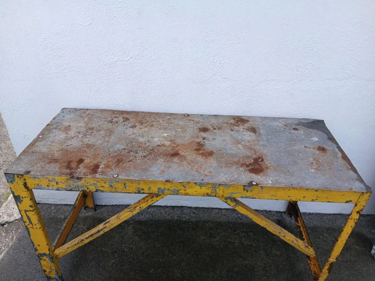 Steel Table Bench for sale - Image 3