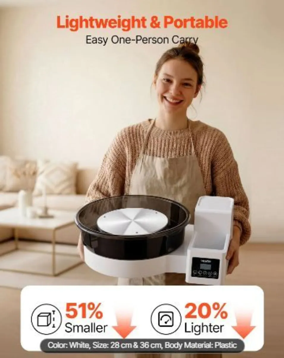Pottery Wheel for Adults, 36 and 28 cm - Image 4