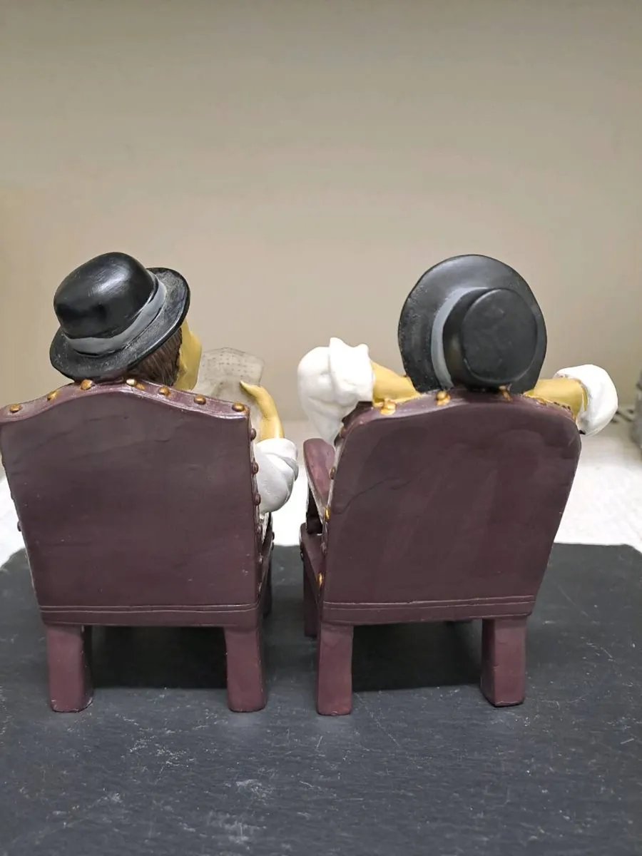 Laurel and Hardy Style Comedy Figures Pair - Image 4