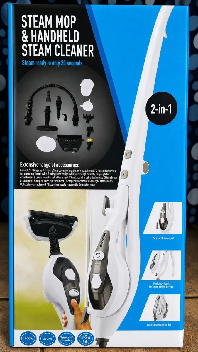 Silvercrest 2-in-1 Steam Mop & Handheld Steam - Image 3
