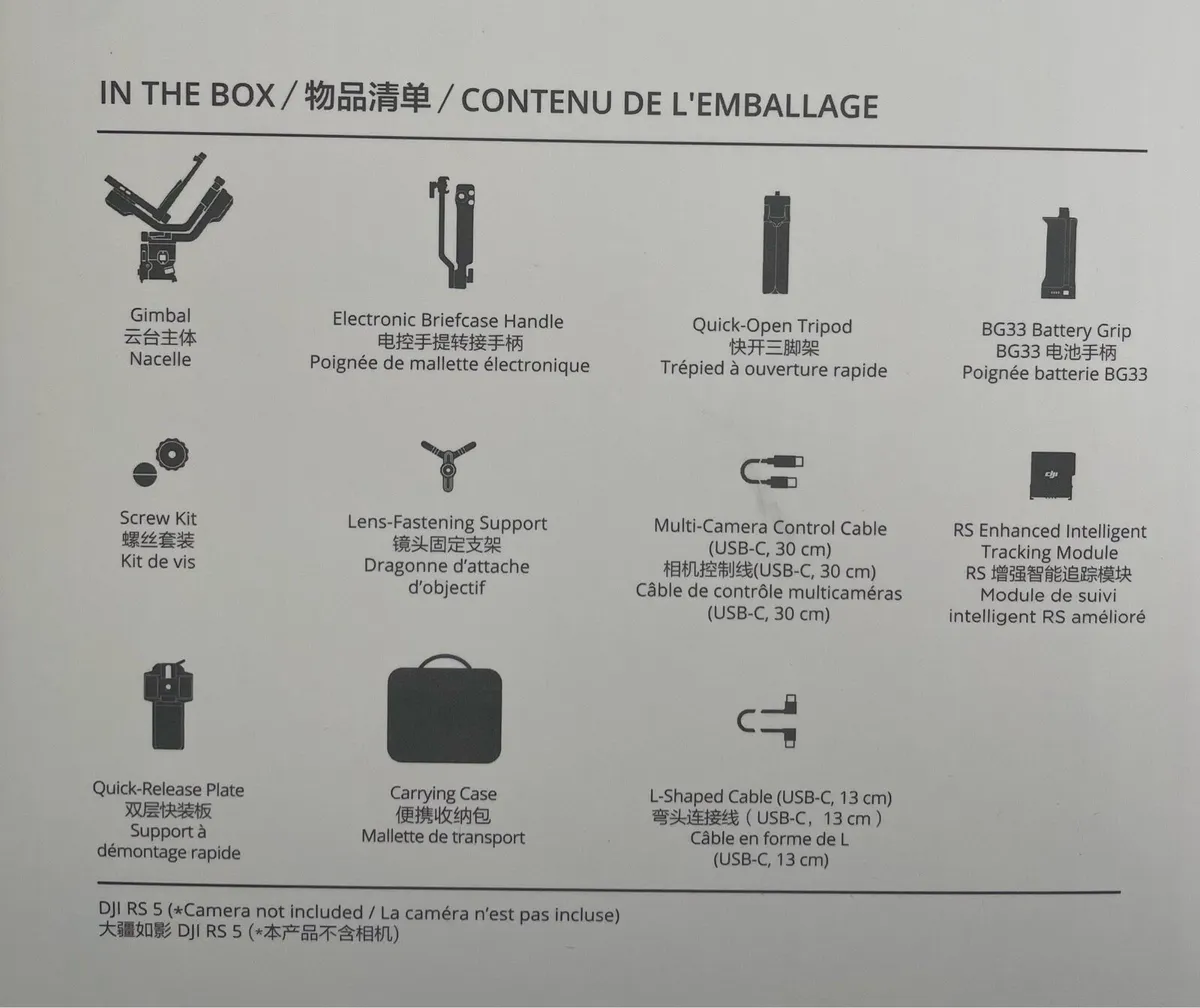DJI RS5 Combo with intelligent tracker - Image 3