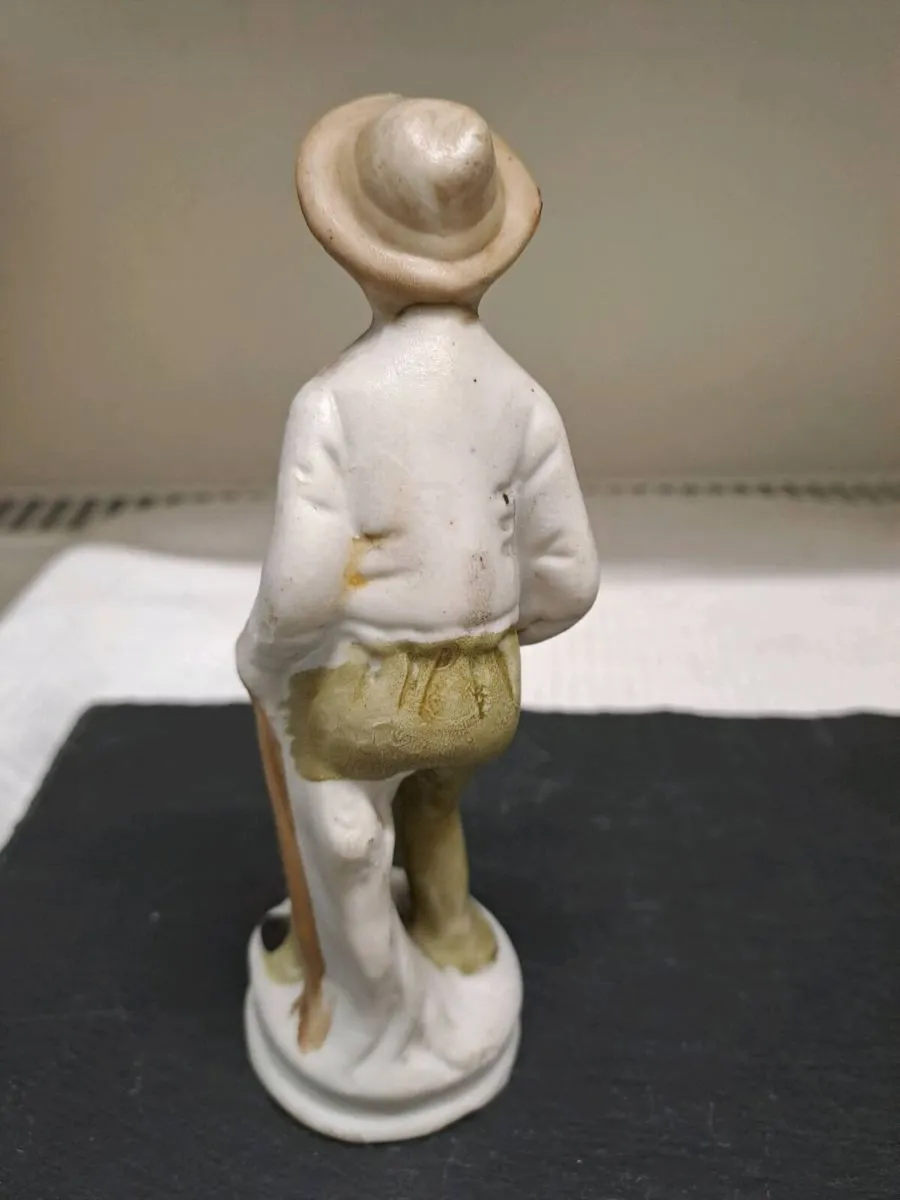 Vintage Porcelain Farmer Figurine with Bread 15cm - Image 3