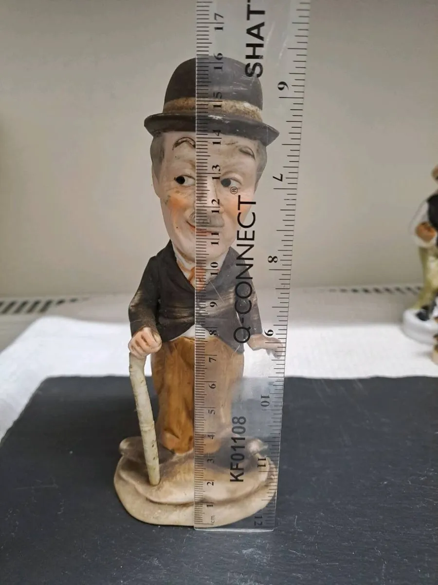 Vintage Charlie Chaplin Style Porcelain Figurine - Image 2