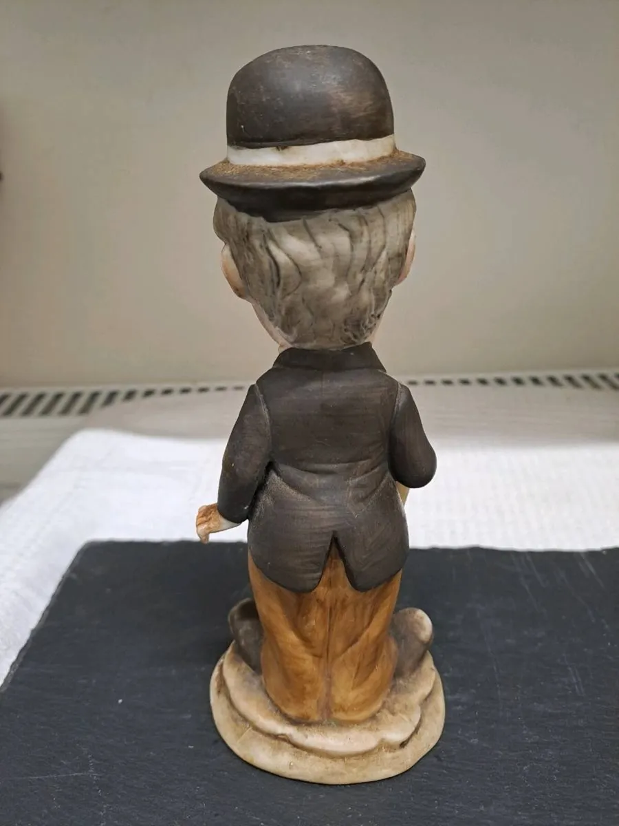 Vintage Charlie Chaplin Style Porcelain Figurine - Image 3