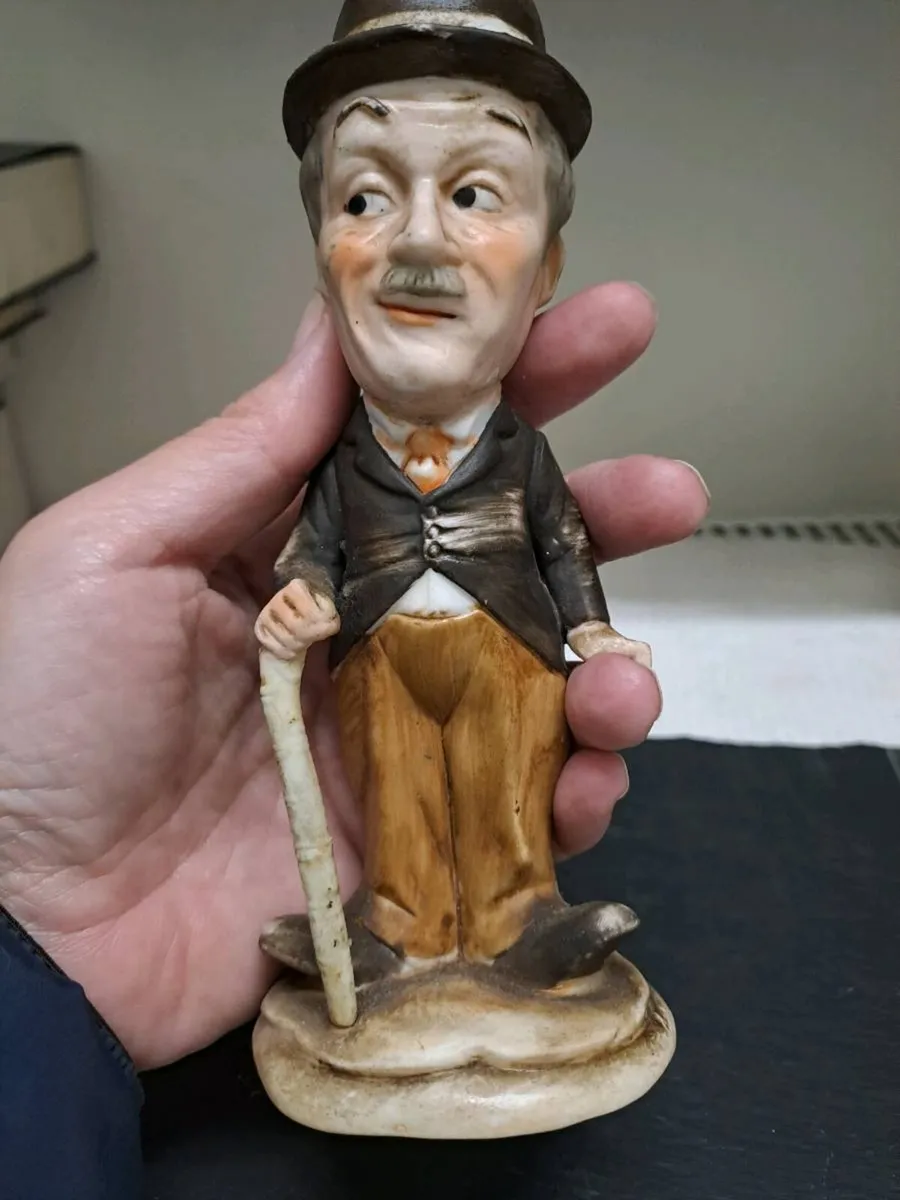 Vintage Charlie Chaplin Style Porcelain Figurine - Image 4