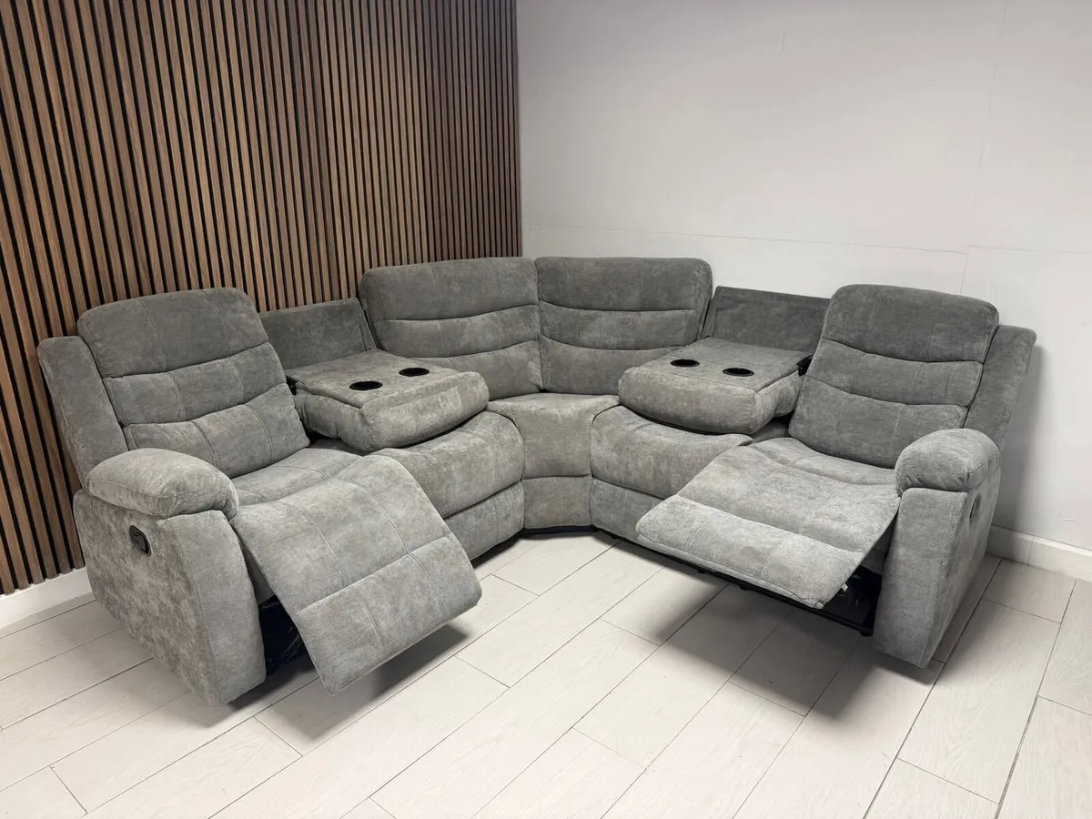 Roma Corner Manual Leather Recliner Sofa - Image 4