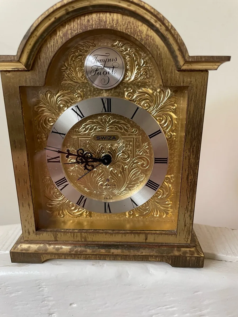 Vintage Swiza Mantle clock - Image 1