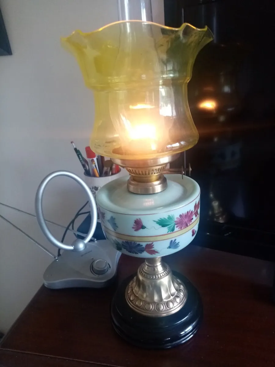 Vintage oil Lamp, Butter churn - Image 1
