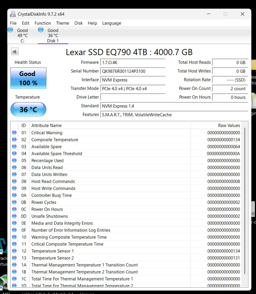 Lexar EQ790 4TB SSD - Brand new - price firm - Image 3