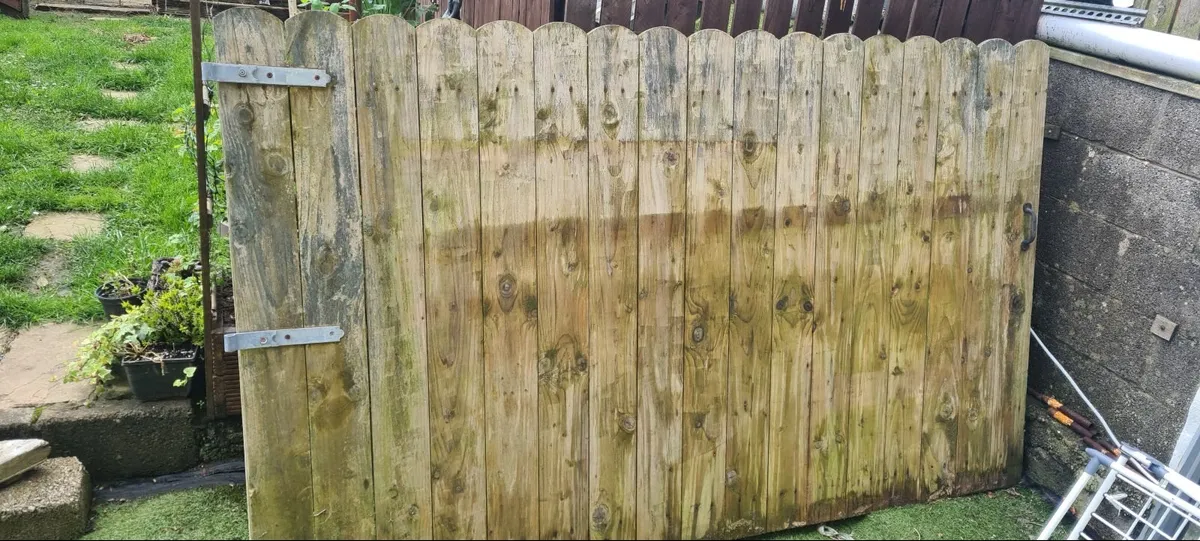 Large wooden gate