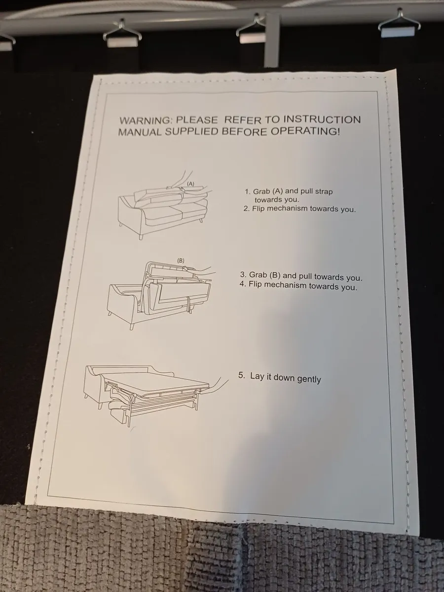 Couch/Bed settee - Image 3