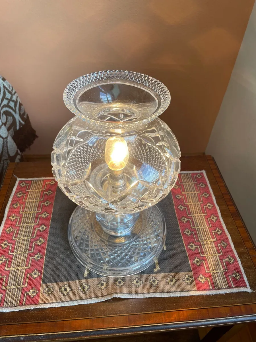 Cut Glass Table Lamp - Image 1