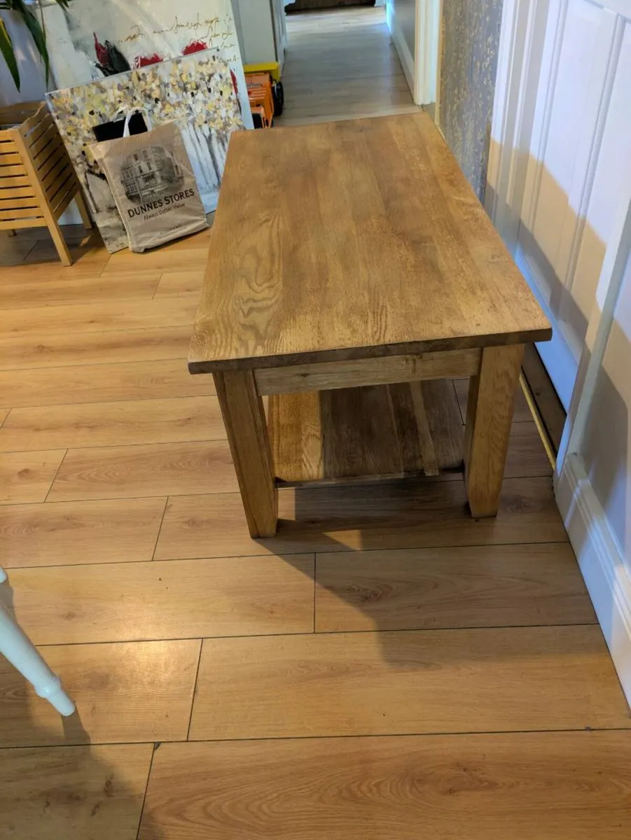 Coffee table.2 drawers. Solid - Image 3